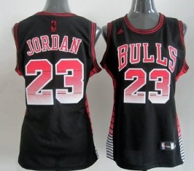 Wholesale Cheap Chicago Bulls #23 Michael Jordan Vibe Black Fashion Womens Jersey