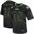 Wholesale Cheap Nike Packers #12 Aaron Rodgers Black Men's Stitched NFL Elite Camo Fashion Jersey