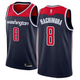 Wholesale Cheap Wizards #8 Rui Hachimura Navy Blue Basketball Swingman Statement Edition Jersey