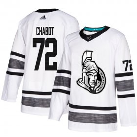Wholesale Cheap Adidas Senators #72 Thomas Chabot White Authentic 2019 All-Star Stitched Youth NHL Jersey