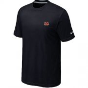 Wholesale Cheap Nike Cincinnati Bengals Chest Embroidered Logo T-Shirt Black
