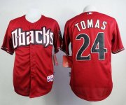 Wholesale Cheap Diamondbacks #24 Yasmany Tomas Red Cool Base Stitched MLB Jersey