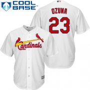 Wholesale Cheap Cardinals #23 Marcell Ozuna White Cool Base Stitched Youth MLB Jersey