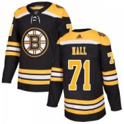 Wholesale Cheap Men's Boston Bruins #71 Taylor Hall Adidas Authentic Home Black Jersey