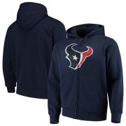 Wholesale Cheap Houston Texans G-III Sports by Carl Banks Primary Logo Full-Zip Hoodie Navy