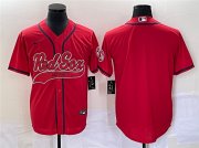 Wholesale Cheap Men's Boston Red Sox Blank Red With Patch Cool Base Stitched Baseball Jersey