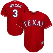Wholesale Cheap Rangers #3 Russell Wilson Red Cool Base Stitched Youth MLB Jersey