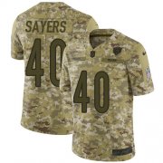 Wholesale Cheap Nike Bears #40 Gale Sayers Camo Men's Stitched NFL Limited 2018 Salute To Service Jersey