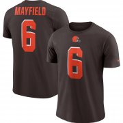 Wholesale Cheap Cleveland Browns #6 Baker Mayfield Nike Player Pride Name & Number Performance T-Shirt Brown