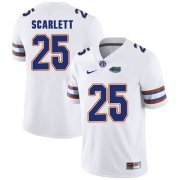 Wholesale Cheap Florida Gators White #25 Jordan Scarlett Football Player Performance Jersey