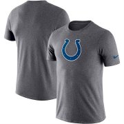 Wholesale Cheap Indianapolis Colts Nike Essential Logo Dri-FIT Cotton T-Shirt Heathered Charcoal