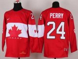 Wholesale Cheap Olympic 2014 CA. #24 Corey Perry Red Stitched NHL Jersey