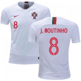 Wholesale Cheap Portugal #8 J.Moutinho Away Kid Soccer Country Jersey