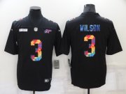 Wholesale Cheap Men's Denver Broncos #3 Russell Wilson Nike Multi-Color Black 2020 NFL Crucial Catch Vapor Untouchable Limited Jersey