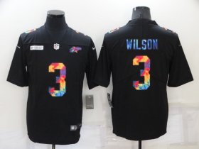 Wholesale Cheap Men\'s Denver Broncos #3 Russell Wilson Nike Multi-Color Black 2020 NFL Crucial Catch Vapor Untouchable Limited Jersey