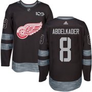 Wholesale Cheap Adidas Red Wings #8 Justin Abdelkader Black 1917-2017 100th Anniversary Stitched NHL Jersey