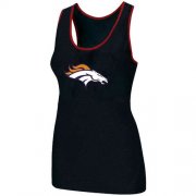 Wholesale Cheap Women's Nike Denver Broncos Big Logo Tri-Blend Racerback Stretch Tank Top Black