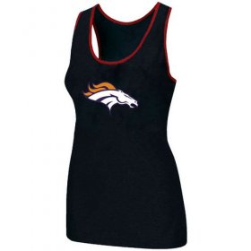 Wholesale Cheap Women\'s Nike Denver Broncos Big Logo Tri-Blend Racerback Stretch Tank Top Black