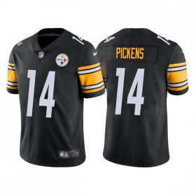 Wholesale Cheap Men\'s Pittsburgh Steelers #14 George Pickens Black Vapor Untouchable Limited Stitched Jersey