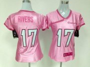 Wholesale Cheap Nike Chargers #17 Philip Rivers New Pink Women's Be Luv'd Stitched NFL Elite Jersey