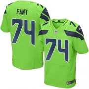 Wholesale Cheap Nike Seahawks #74 George Fant Green Men's Stitched NFL Elite Rush Jersey