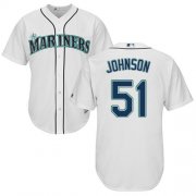 Wholesale Cheap Mariners #51 Randy Johnson White Cool Base Stitched Youth MLB Jersey