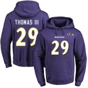 Wholesale Cheap Nike Ravens #29 Earl Thomas III Purple Name & Number Pullover NFL Hoodie