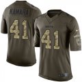 Wholesale Cheap Nike Saints #41 Alvin Kamara Green Youth Stitched NFL Limited 2015 Salute to Service Jersey