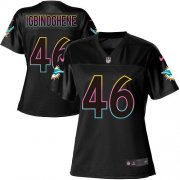 Wholesale Cheap Nike Dolphins #46 Noah Igbinoghene Black Women's NFL Fashion Game Jersey