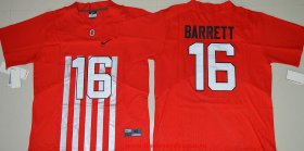 Wholesale Cheap Men\'s Ohio State Buckeyes #16 J.T. Barrett Red Elite Stitched College Football 2016 Nike NCAA Jersey