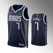 Wholesale Cheap Men's Dallas Mavericks #7 Dwight Powell Navy Statement Edition Stitched Basketball Jersey