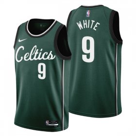 Wholesale Cheap Men\'s Boston Celtics #9 Derrick White 2022-23 Green City Edition Stitched Jersey
