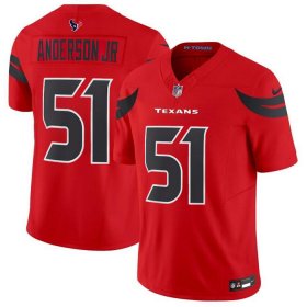 Cheap Men\'s Houston Texans #51 Will Anderson Jr. Red 2024 Alternate F.U.S.E Vapor Football Stitched Jersey