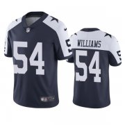Wholesale Cheap Men's Dallas Cowboys #54 Sam Williams White Navy Vapor Limited Stitched Jersey
