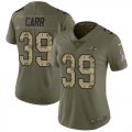 Wholesale Cheap Nike Ravens #39 Brandon Carr Olive/Camo Women's Stitched NFL Limited 2017 Salute To Service Jersey
