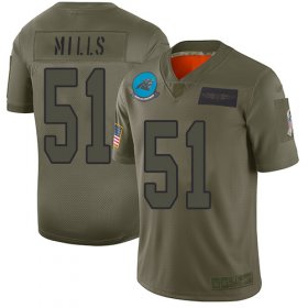 Wholesale Cheap Nike Panthers #51 Sam Mills Camo Men\'s Stitched NFL Limited 2019 Salute To Service Jersey