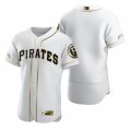 Wholesale Cheap Pittsburgh Pirates Blank White Nike Men's Authentic Golden Edition MLB Jersey