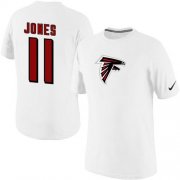 Wholesale Cheap Nike Atlanta Falcons #11 Julio Jones Name & Number NFL T-Shirt White