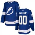 Wholesale Cheap Men's Adidas Lightning Personalized Authentic Royal Blue Home NHL Jersey