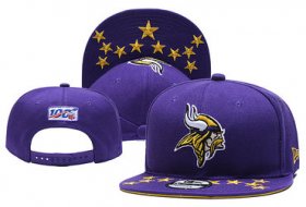 Wholesale Cheap Vikings Team Logo Purple Adjustable Hat YD