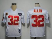 Wholesale Cheap Mitchell And Ness Chiefs #32 Marcus Allen White 75TH Stitched NFL Jersey