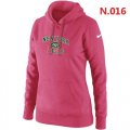 Wholesale Cheap Women's Nike New York Jets Heart & Soul Pullover Hoodie Pink