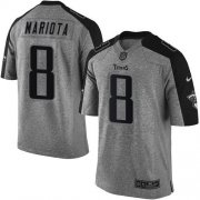 Wholesale Cheap Nike Titans #8 Marcus Mariota Gray Men's Stitched NFL Limited Gridiron Gray Jersey