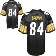 Wholesale Cheap Steelers #84 Antonio Brown Black Stitched NFL Jersey