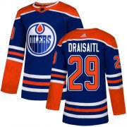 Wholesale Cheap Adidas Oilers #29 Leon Draisaitl Royal Alternate Authentic Stitched Youth NHL Jersey