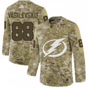 Wholesale Cheap Adidas Lightning #88 Andrei Vasilevskiy Camo Authentic Stitched NHL Jersey