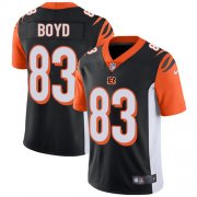 Wholesale Cheap Nike Bengals #83 Tyler Boyd Black Team Color Men's Stitched NFL Vapor Untouchable Limited Jersey