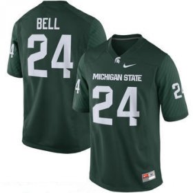Wholesale Cheap Men\'s Michigan State Spartans #24 Le\'Veon Bell Green Limited Stitched College Football 2016 Nike NCAA Jersey