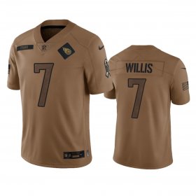 Men\'s Tennessee Titans #7 Malik Willis 2023 Brown Salute To Service Football Stitched Jersey
