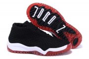 Wholesale Cheap Kid's Air Jordan 11 Future Shoes Black/white-red